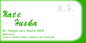 mate huska business card